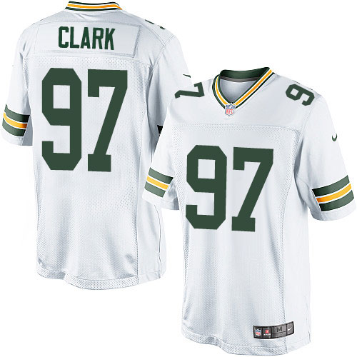 Youth Elite Kenny Clark Nike Jersey White Road - #97 NFL Green Bay Packers